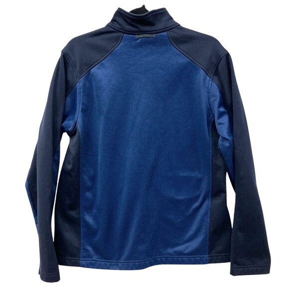 Eddie Bauer‎ Men's Track Jacket, Size Medium, Blue Colorblock Full Zip Pockets - Picture 5 of 6